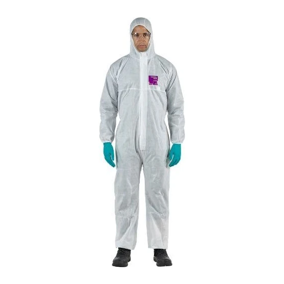 Ansell AlphaTec 1500 Plus White Chemical Protection Coverall