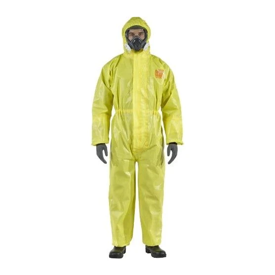 Ansell AlphaTec 3000 Microguard Chemical Protection Coverall, Yellow
