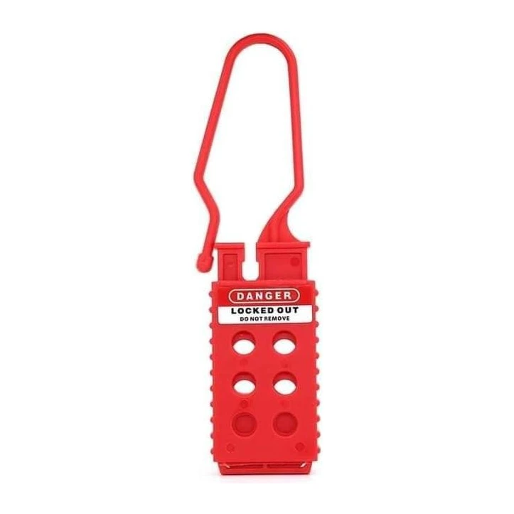 Insulated Lockout Hasp — 4 mm Shackle
