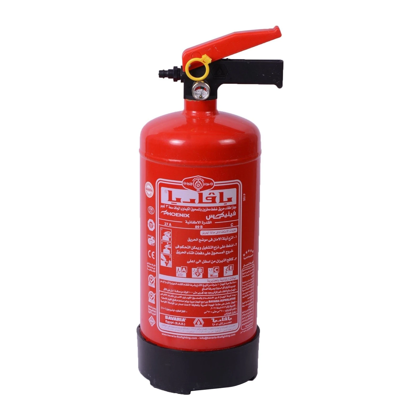 Bavaria Phoenix 3 kg ABC Dry Powder Fire Extinguisher