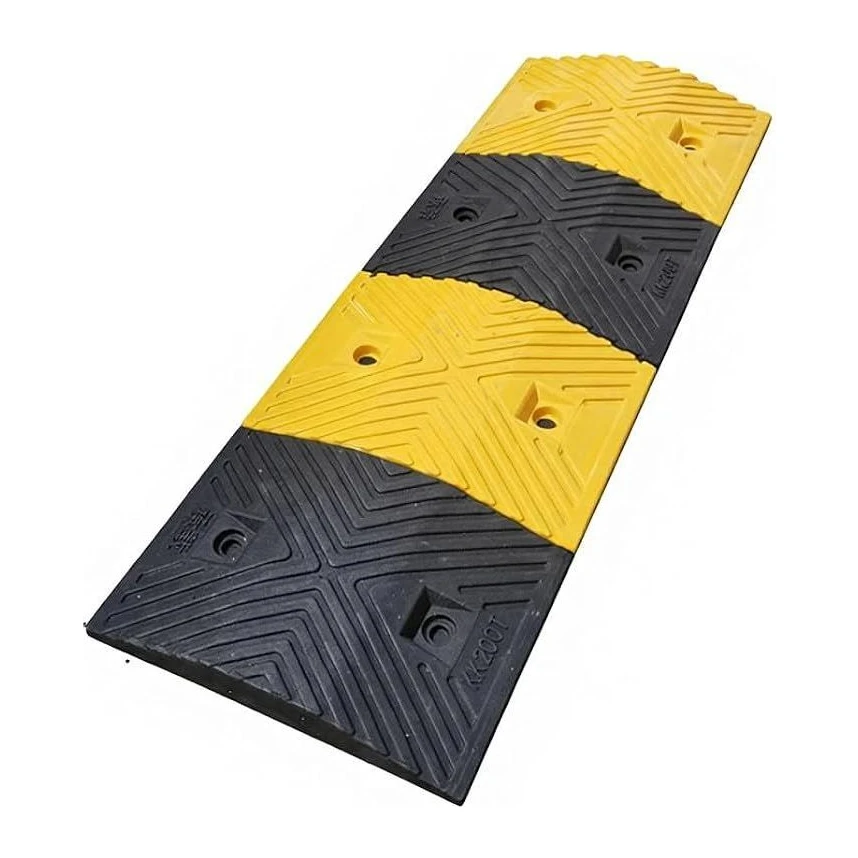 Rubber Speed Bumper, Black and Yellow