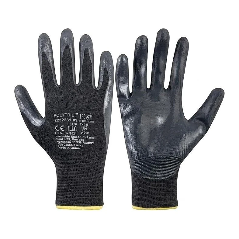 Honeywell Polytril Mechanical Gloves, Black