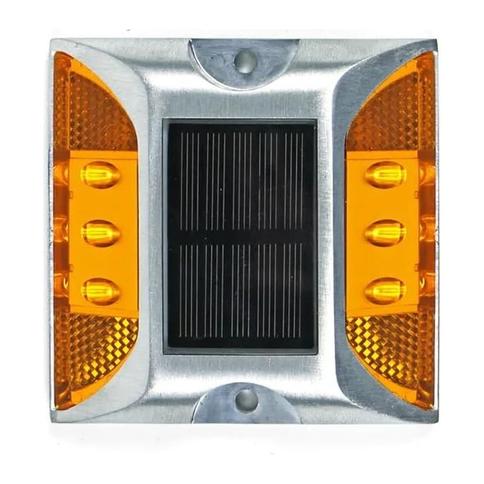 Aspida® Solar Cat Eye Road Stud Light, Amber LED
