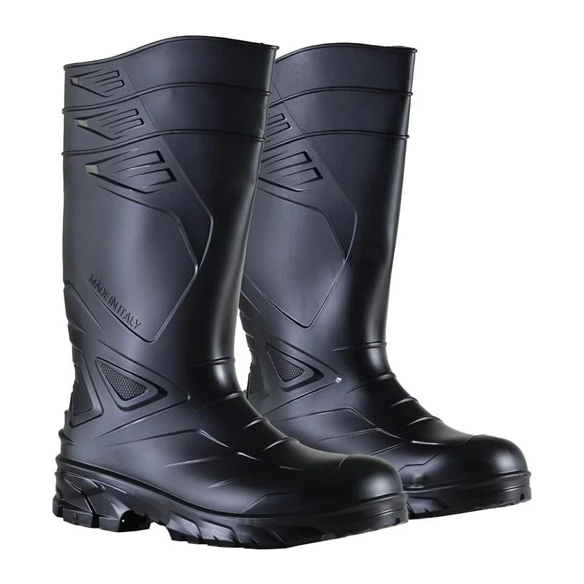 Exena PVC Devil Safety Boot, Black