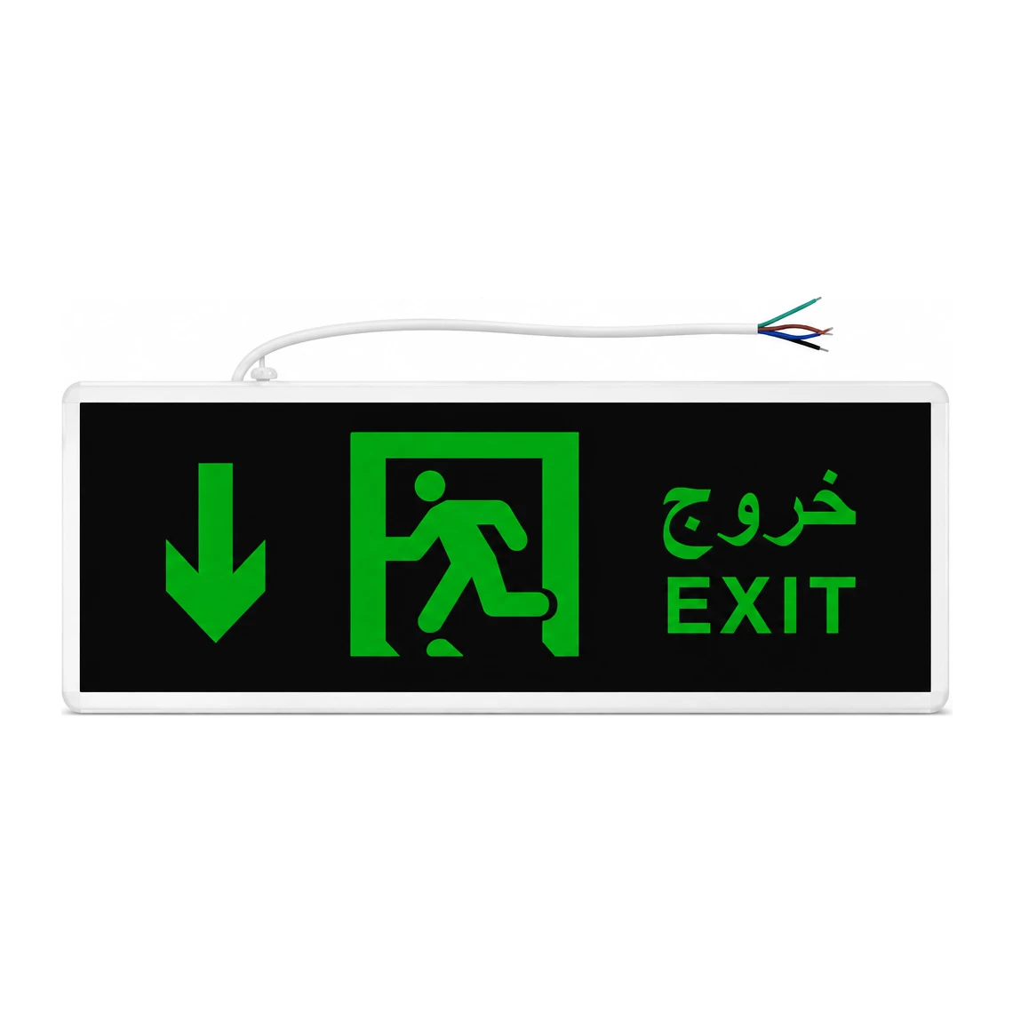 LED Emergency Exit Sign Down