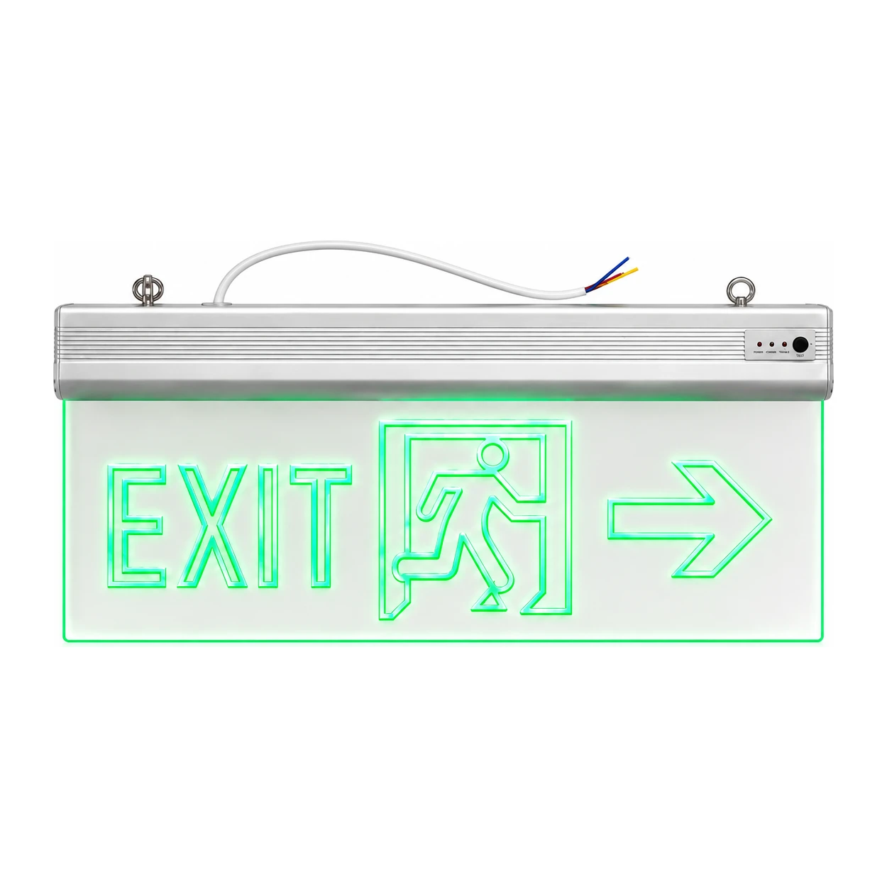 Acrylic LED Emergency Exit Sign Right
