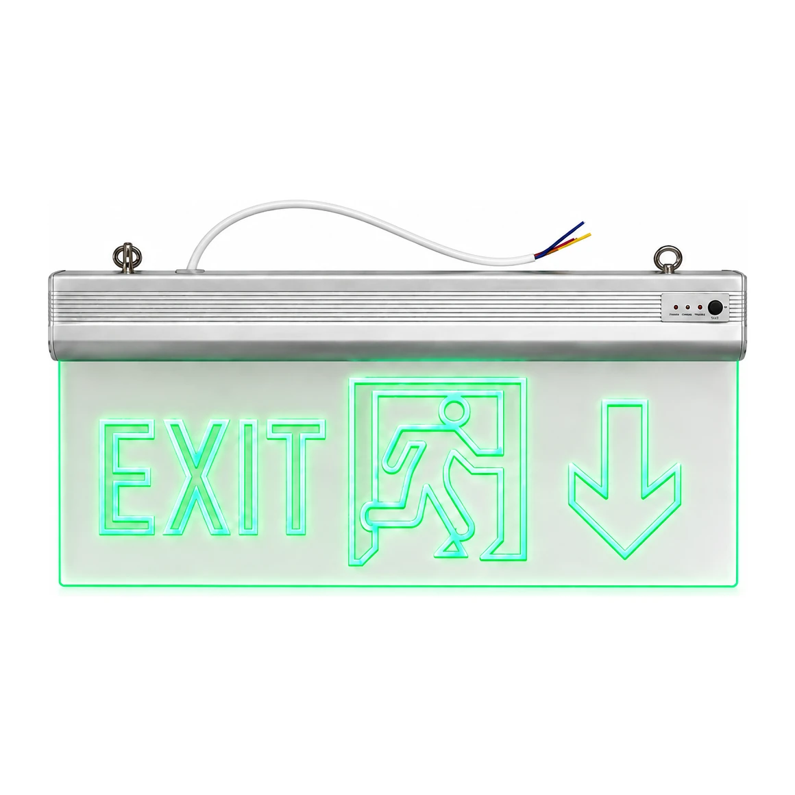 Acrylic LED Emergency Exit Sign Down