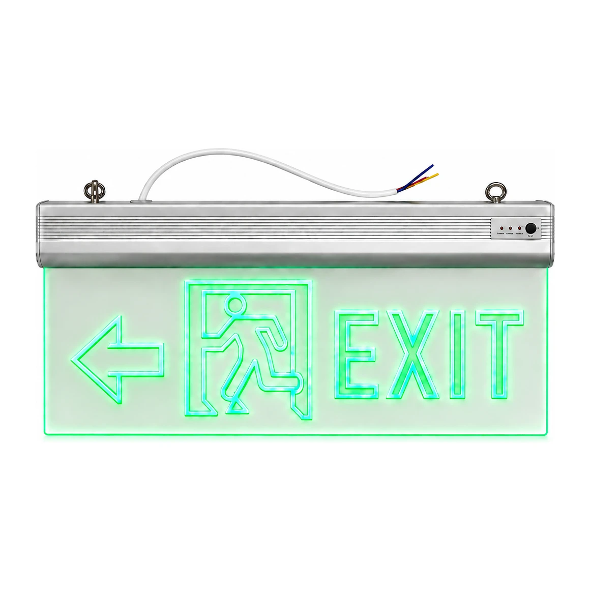 Acrylic LED Emergency Exit Sign Left